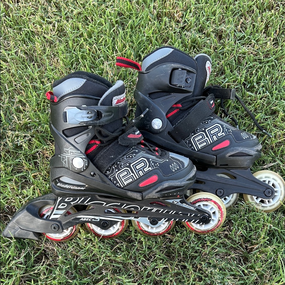 Kids Bladerunner Inline Skates - Black and Red - Kid Size 1-4